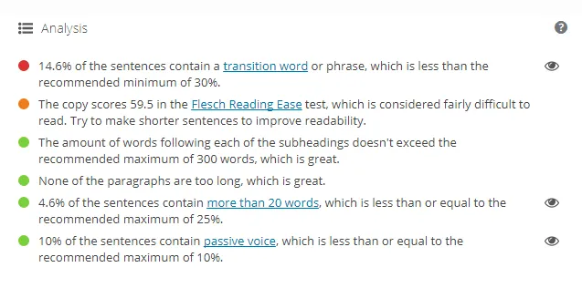 Readability-Analysis