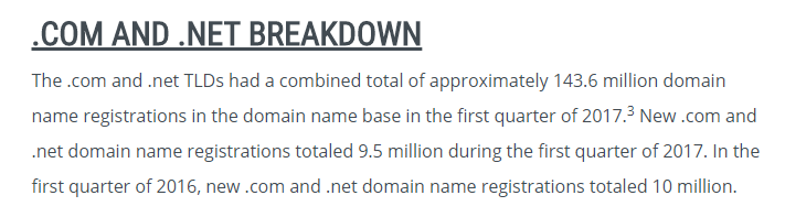 中国域名注册价值_2017第一季度域名行业最新数据出炉！为我们带来哪些启示？