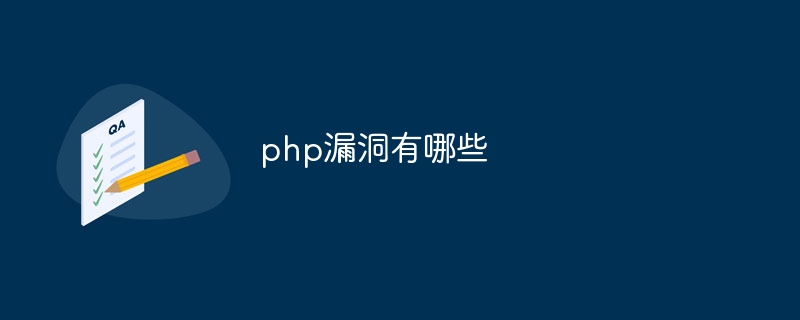 PHP漏洞防范措施_php漏洞有哪些