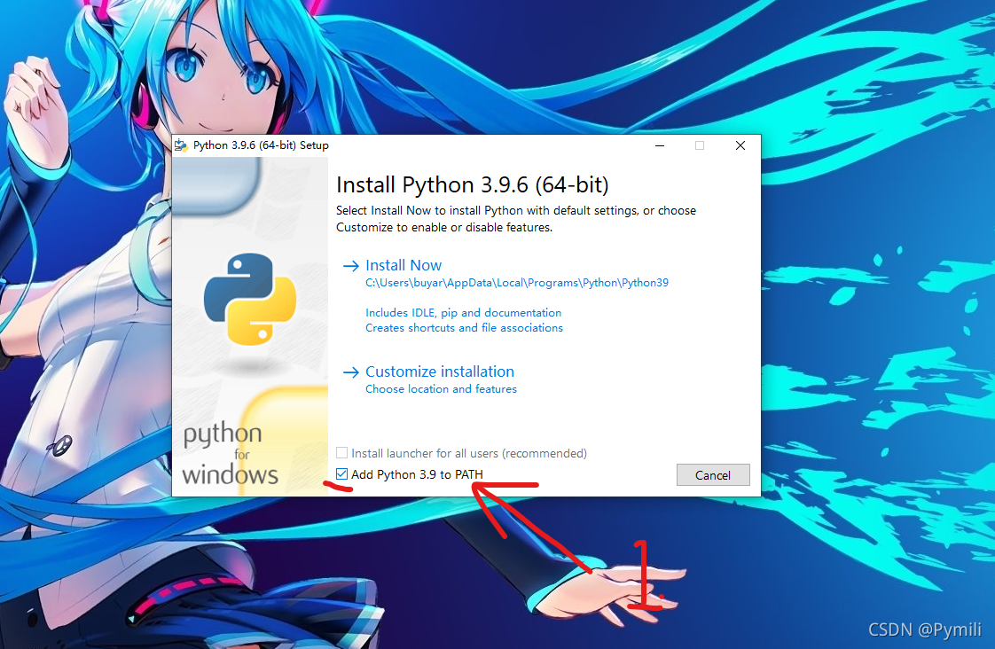 python 安装_ Python 3.9.6 64位安装教程 _Python 3.8-3.9 安装包下载