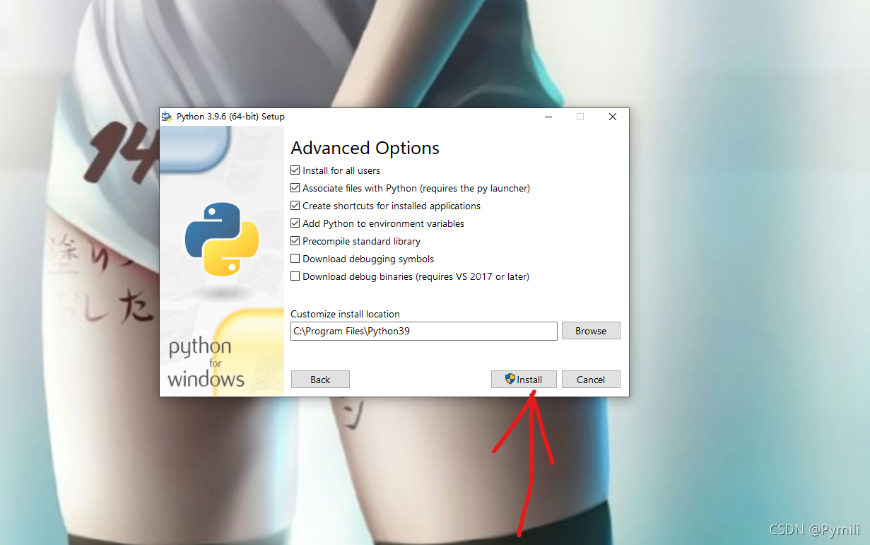 Python 3.8-3.9 安装包下载 _ Python 3.9.6 64位安装教程 _python 安装