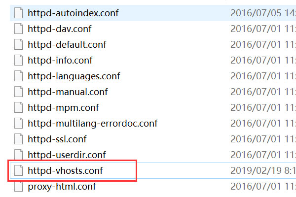 apache 本地域名_apache httpd.conf 虚拟主机配置 _ httpd-vhosts.conf 代码添加